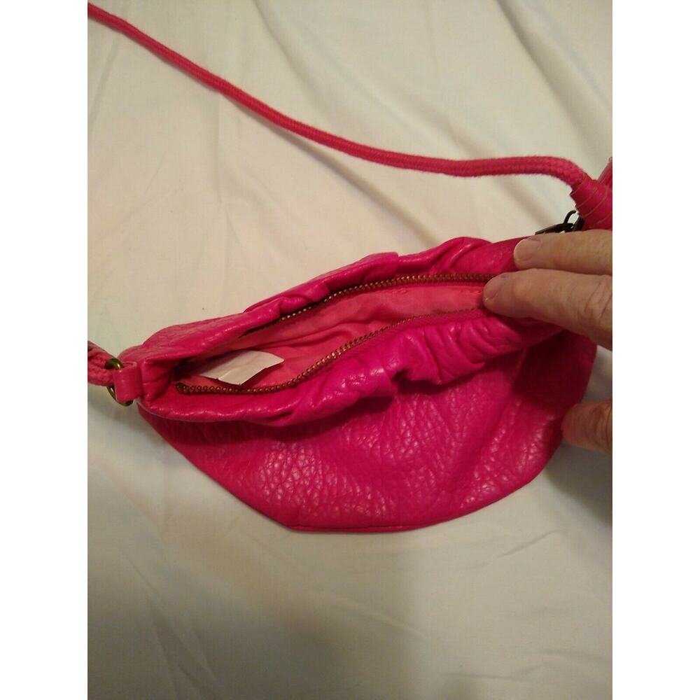 Pink faux Leather Shoulder Bag Purse CROSSBODY SPRING. Fun - Picture 5 of 9